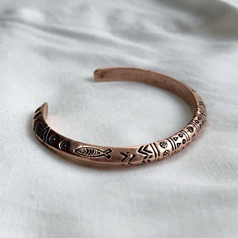 Indus Valley Tribal Ethnic Bangle in Copper & Brass