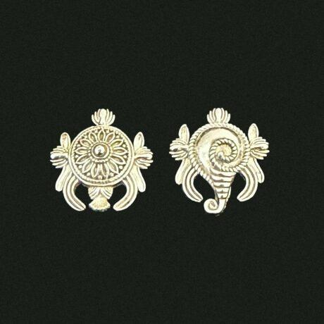 Shankh Chakra Mismatch Earring
